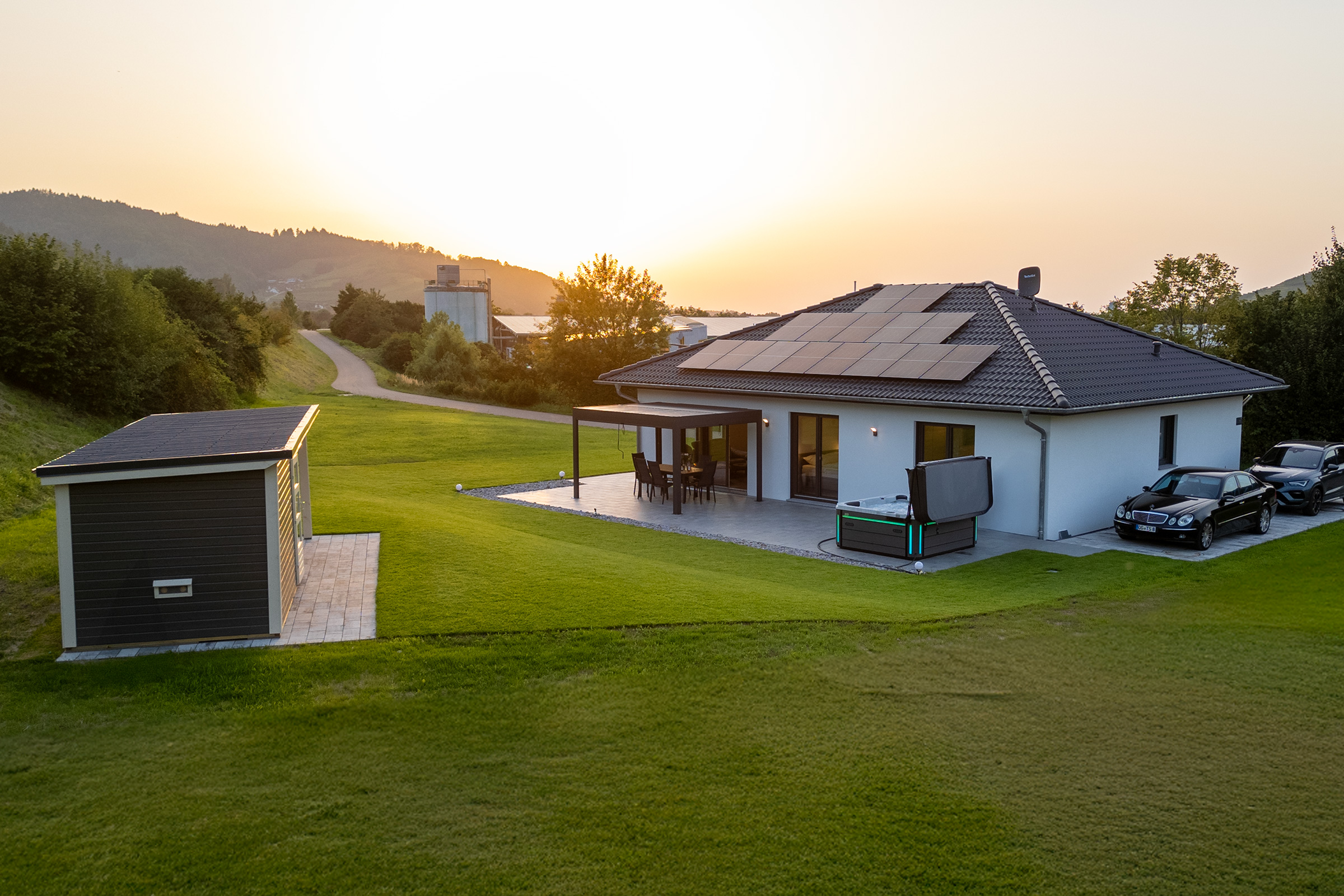 Außenaufnahme Ferienhaus Haustiere willkommen